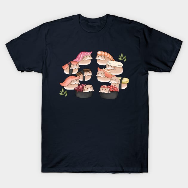 Sushi Bunny Genk T-Shirt by GambarGrace